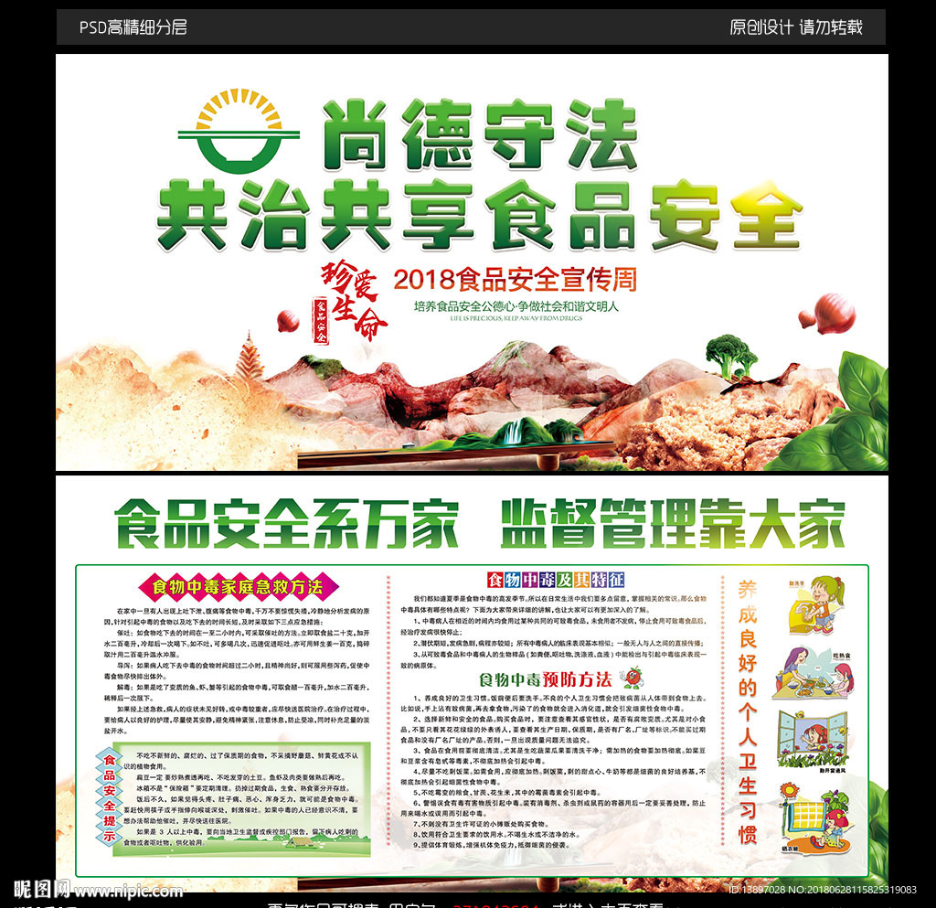 2018食品安全周宣传海报