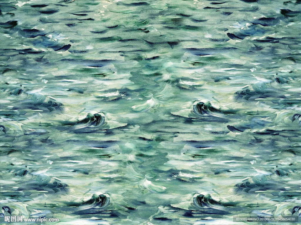 大海油画