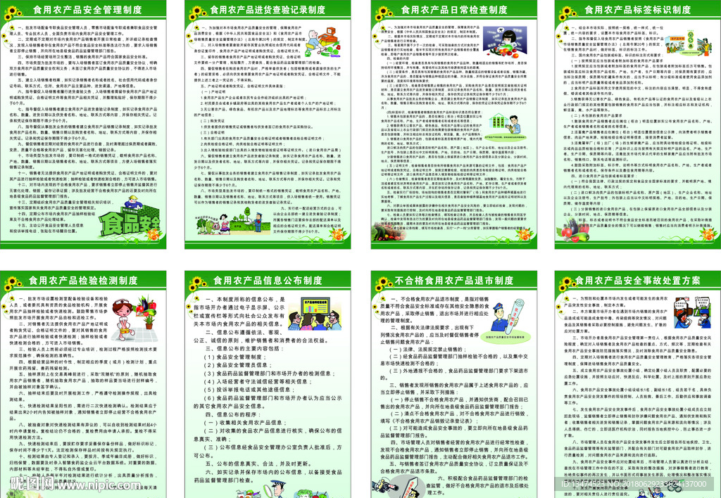 食用农产品安全管理制度(八项）