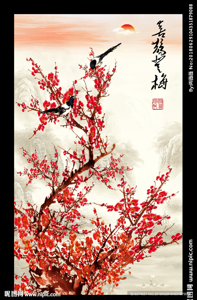 喜鹊登梅