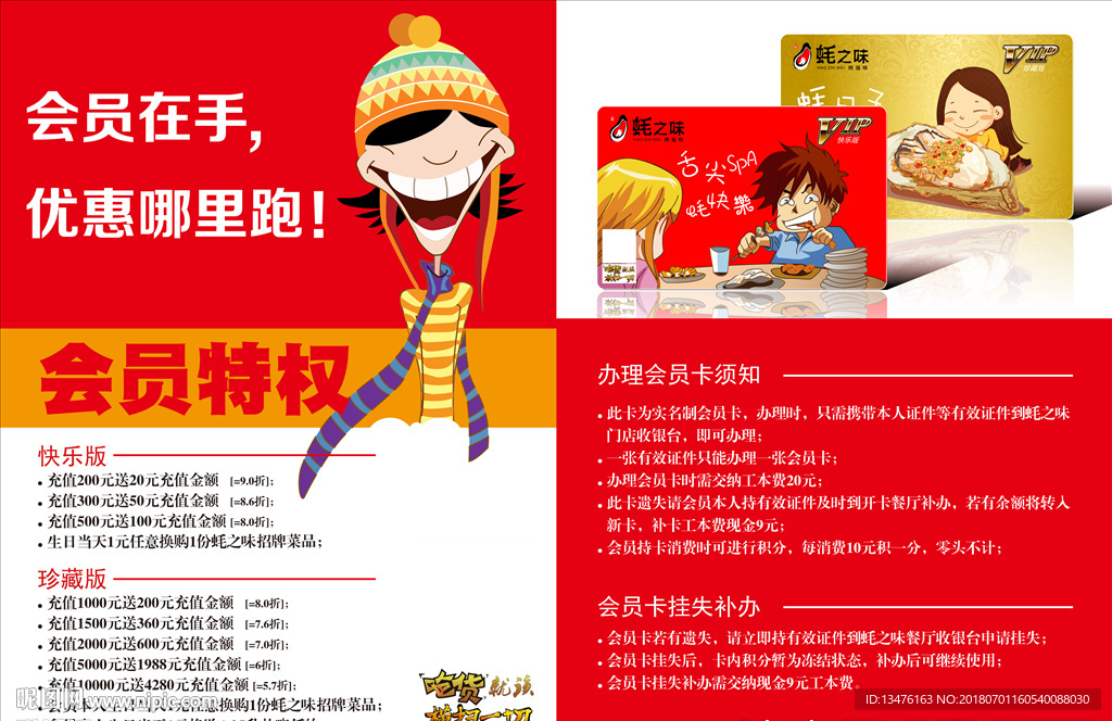 会员特权海报
