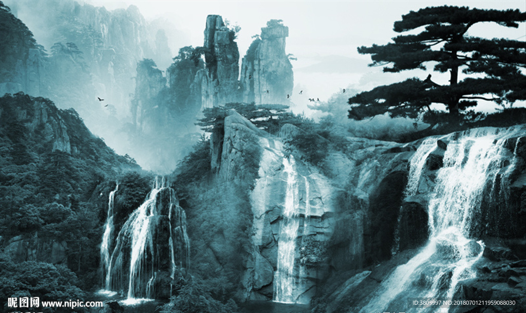山水画 水墨山水