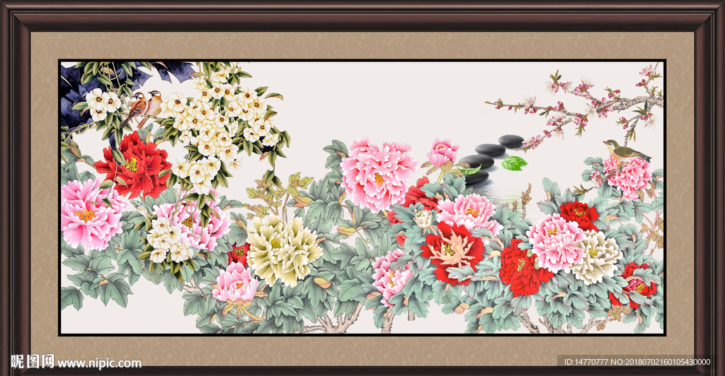 国画牡丹