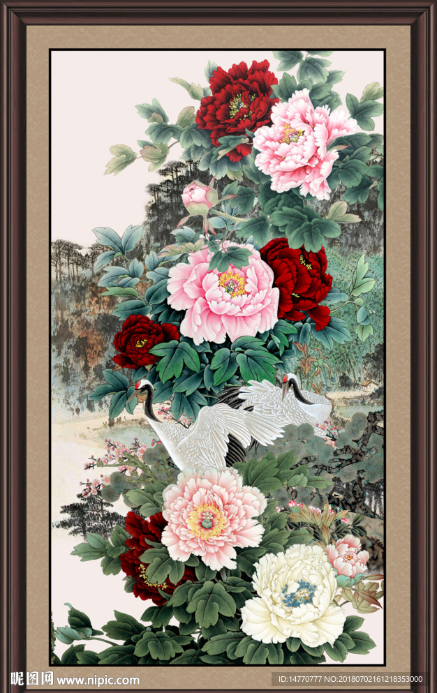 国画牡丹