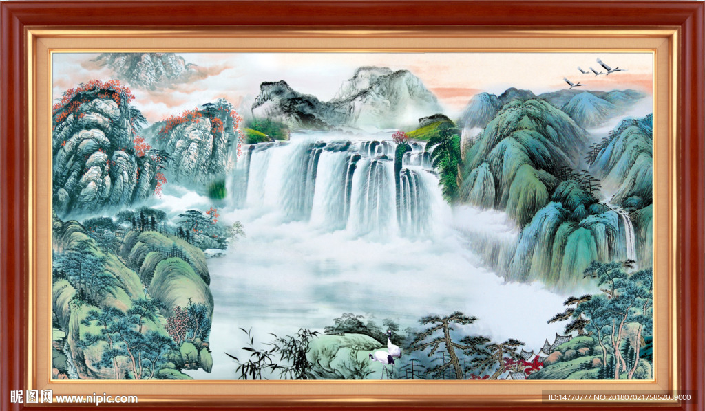 巨幅山水画