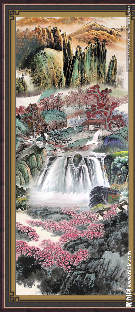 巨幅山水画