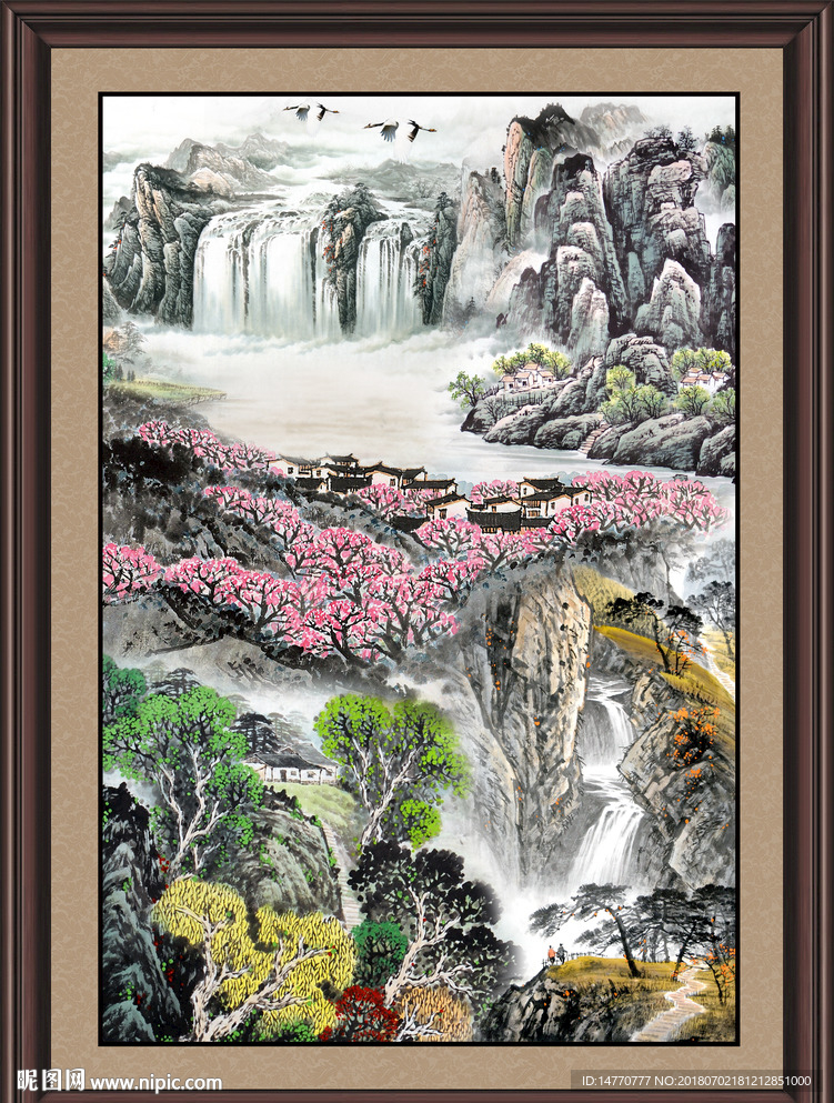 巨幅山水画