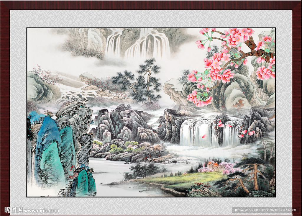 巨幅山水画