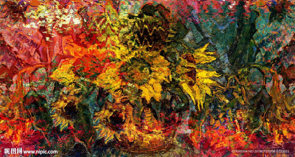 花卉油画