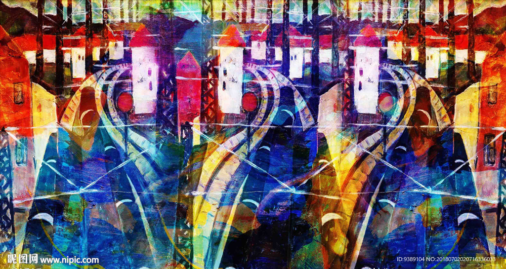 梦幻油画