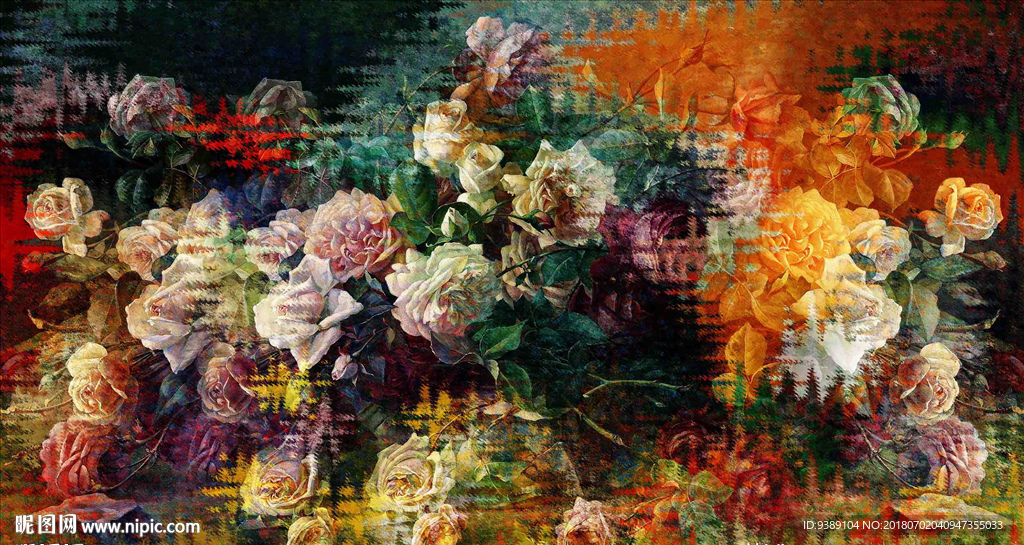 花卉油画