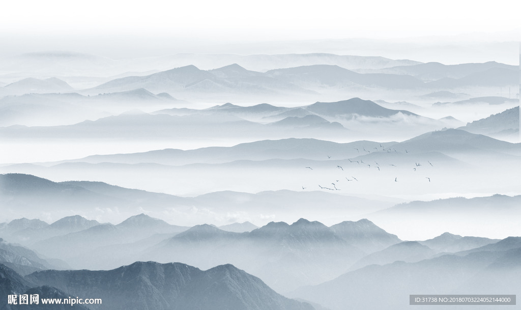 水墨山水画