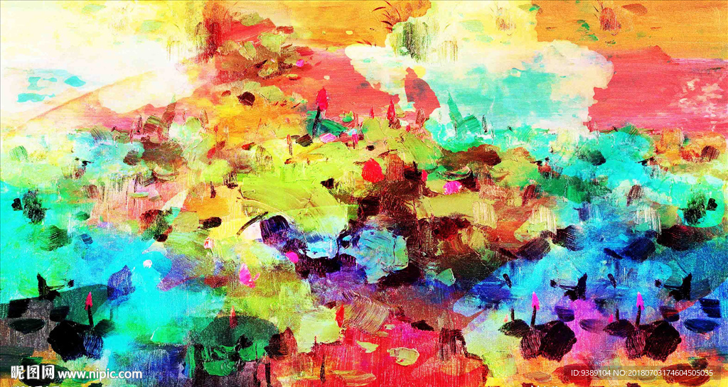 抽象油画