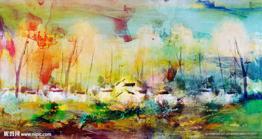 抽象油画