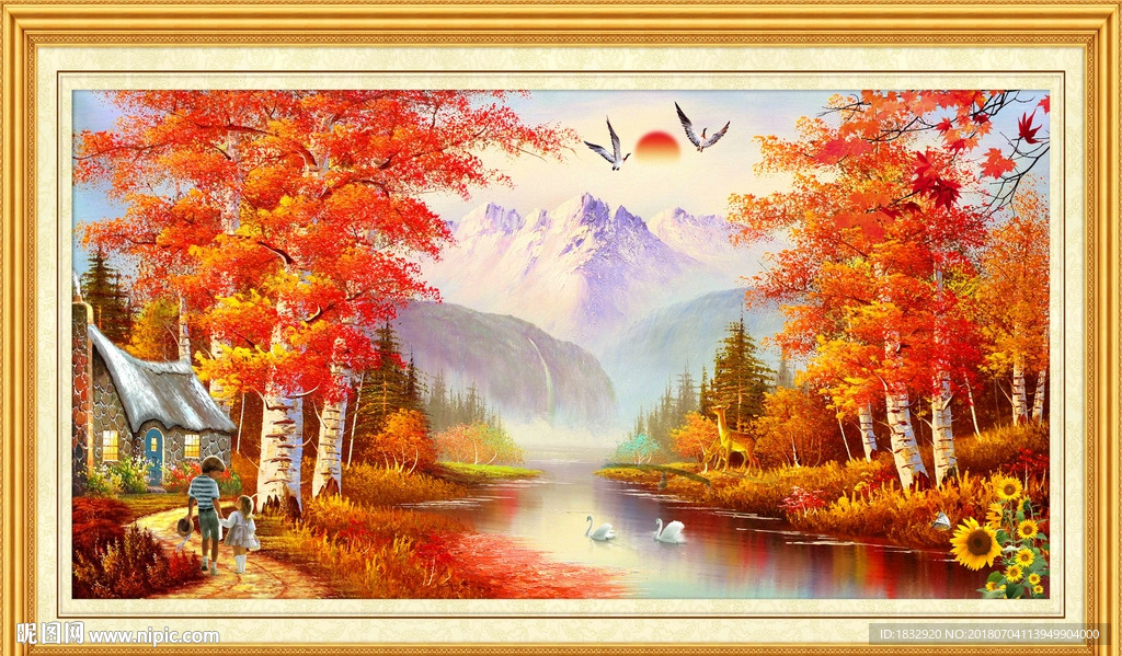 欧式油画