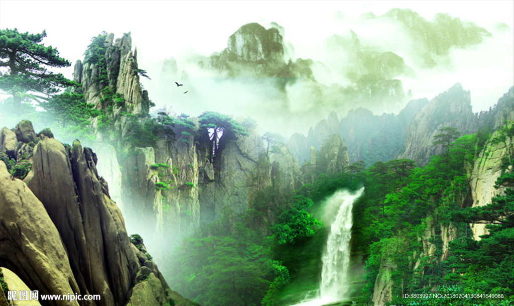山水画 山水风景