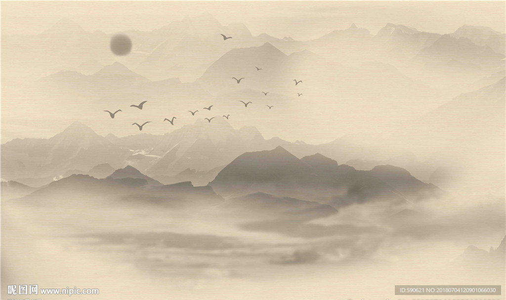 国画背景墙