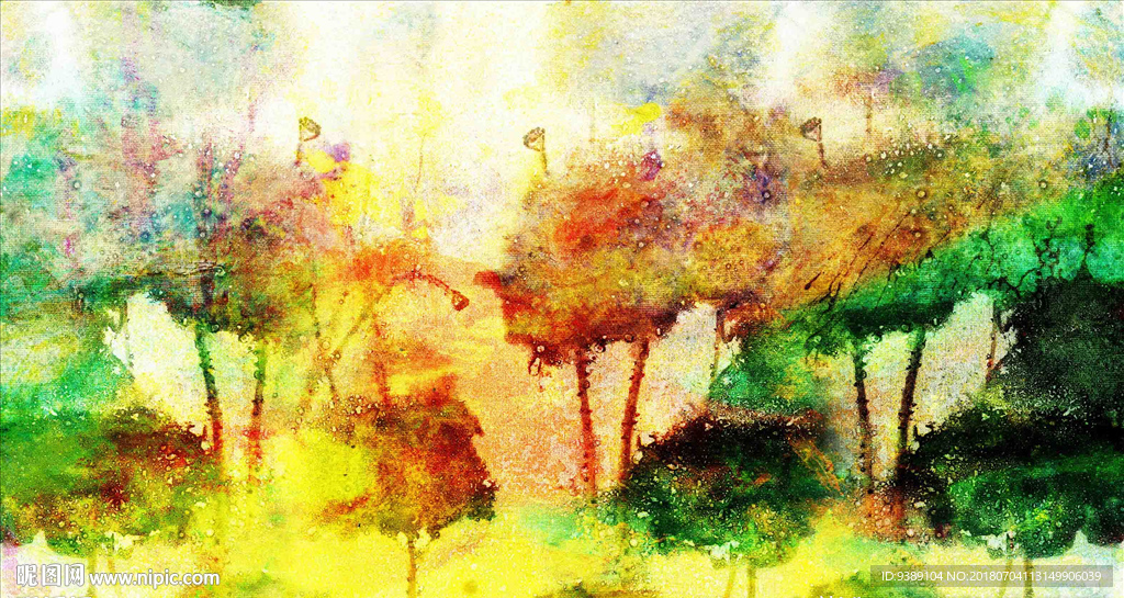 抽象油画