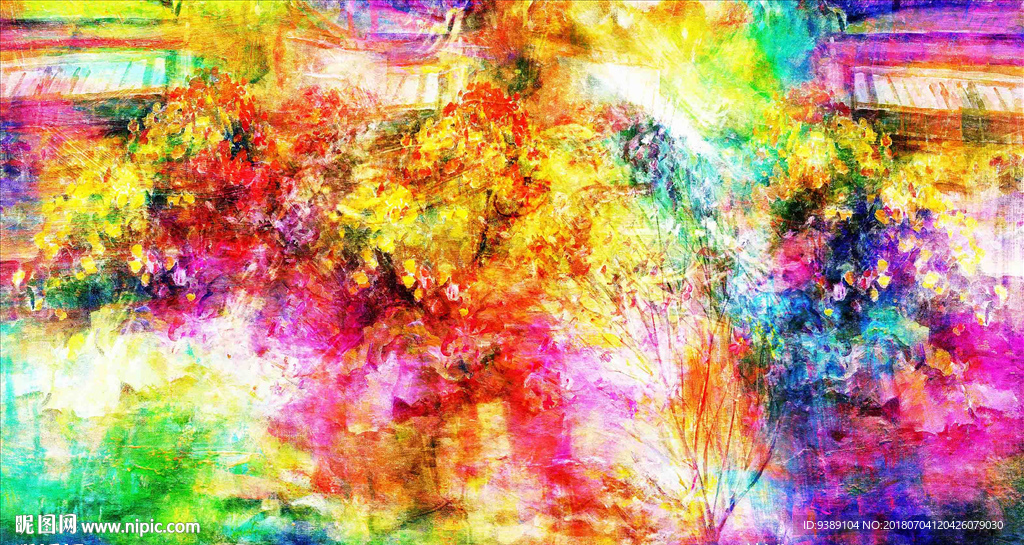 抽象油画