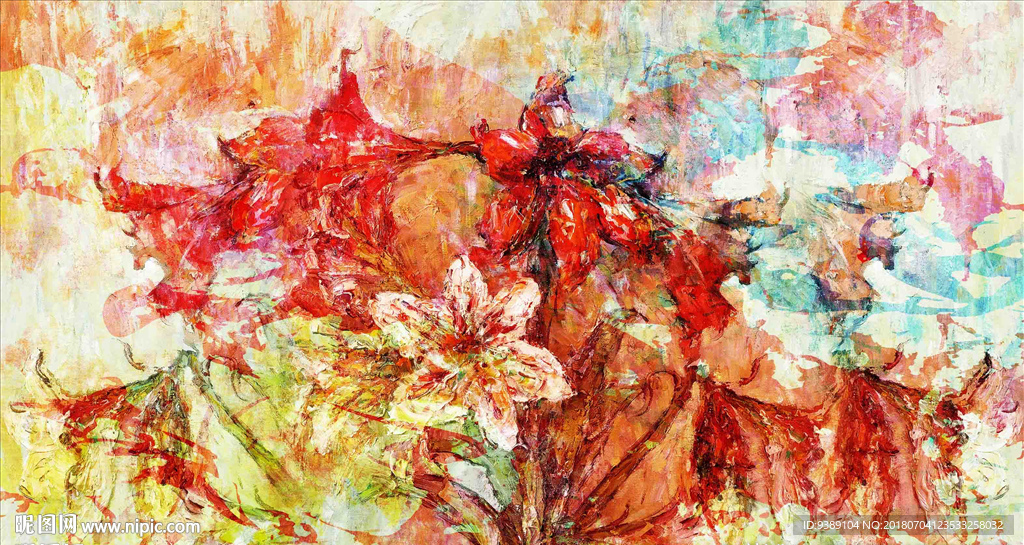 花卉油画