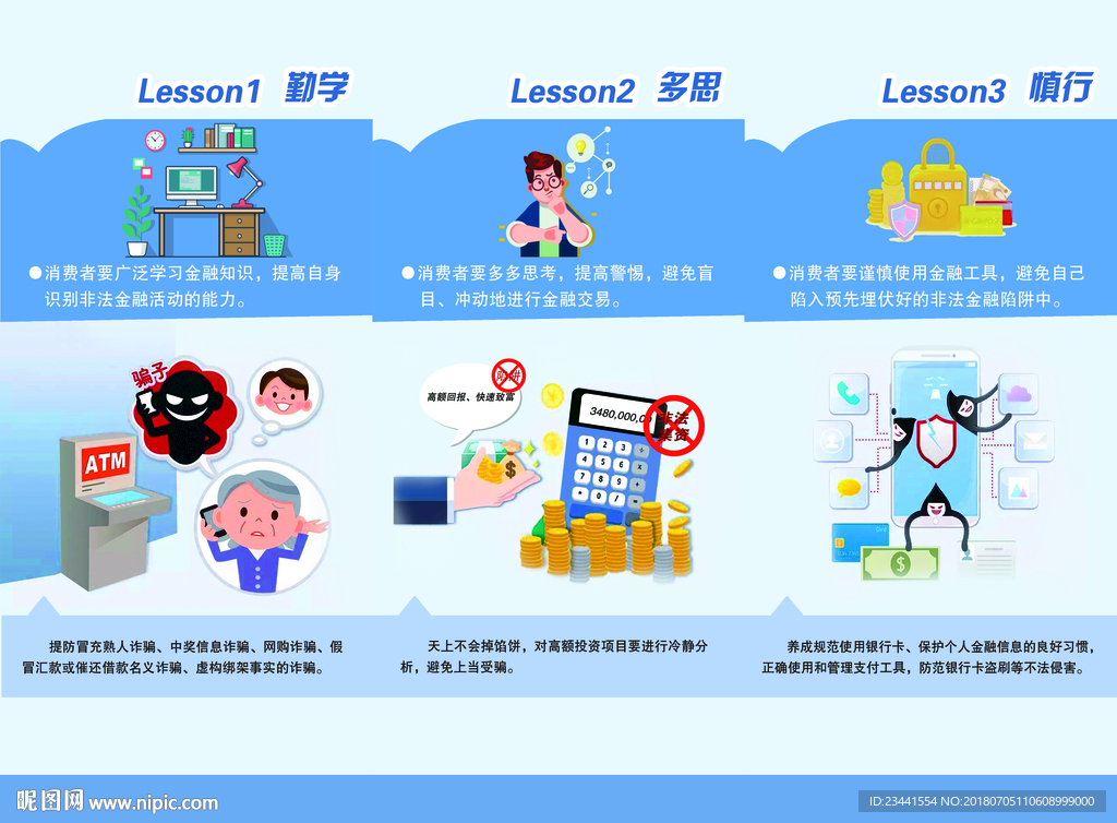 守住钱袋子三折页