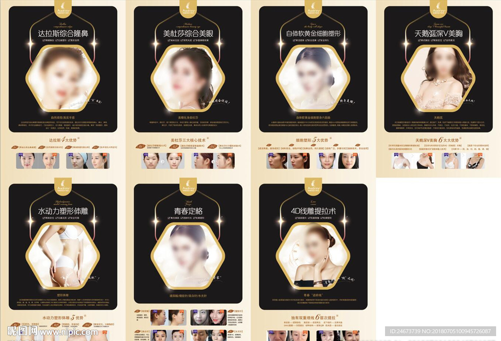 整形项目介绍桌牌