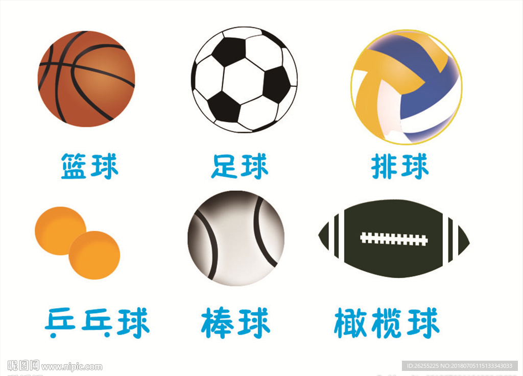 矢量运动健身体育小球