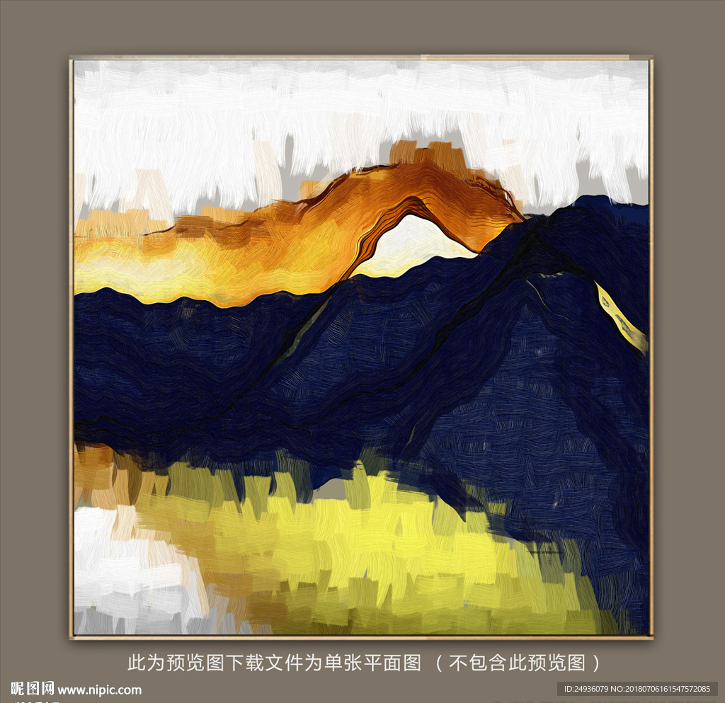 抽象油画