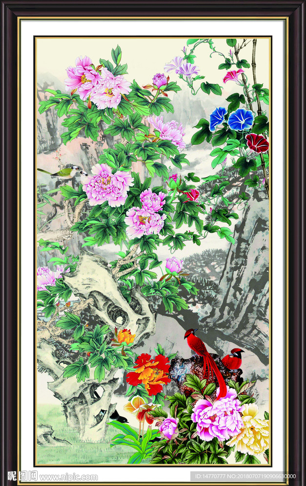 国画牡丹