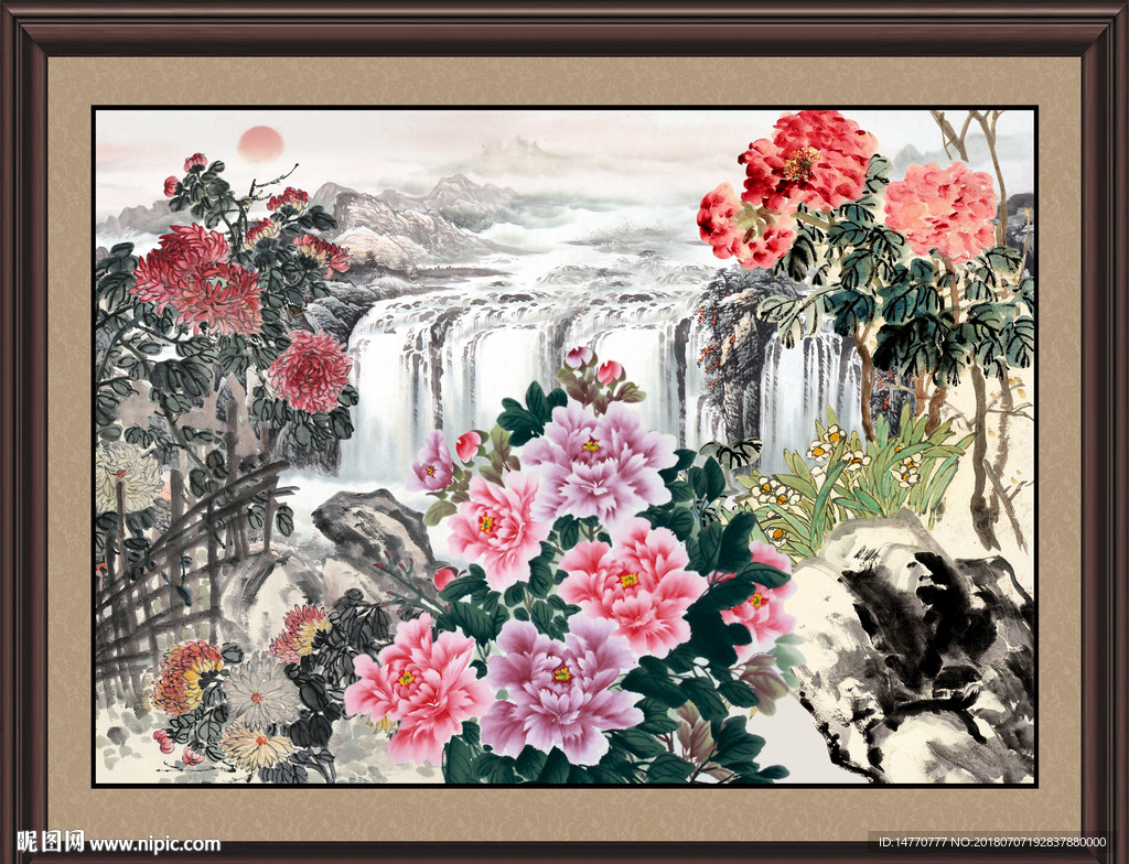 国画牡丹