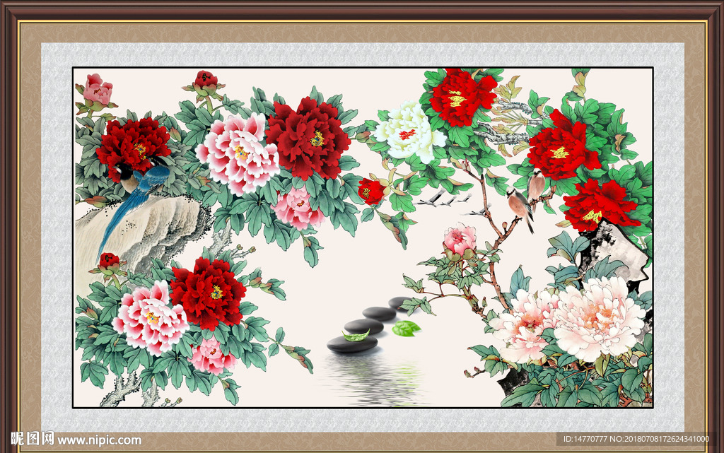国画牡丹