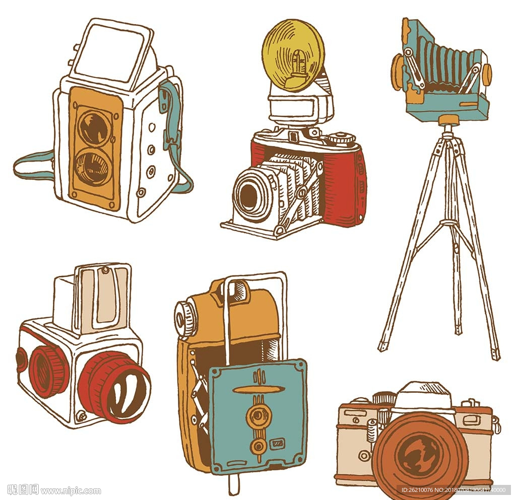 照相机矢量素材