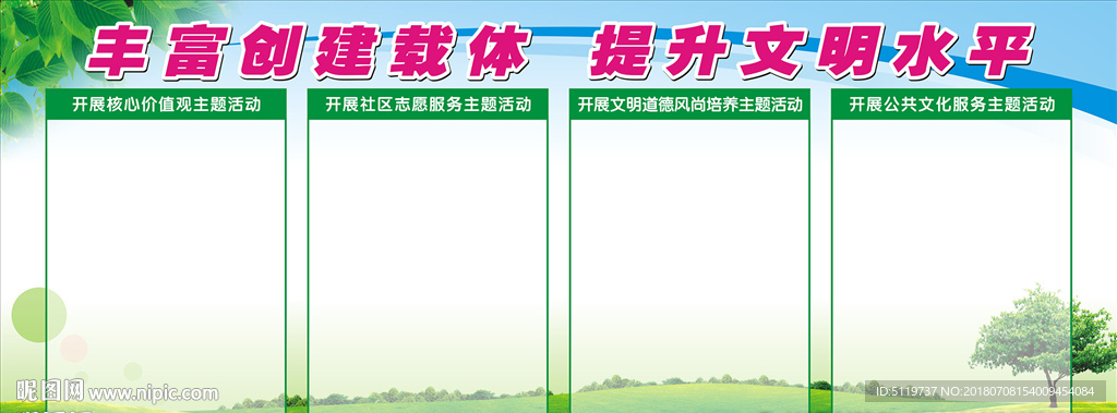 丰富创建载体 提升文明水平