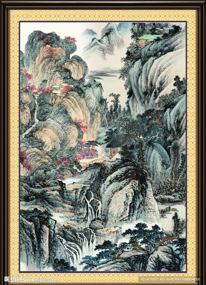 水墨国画山水
