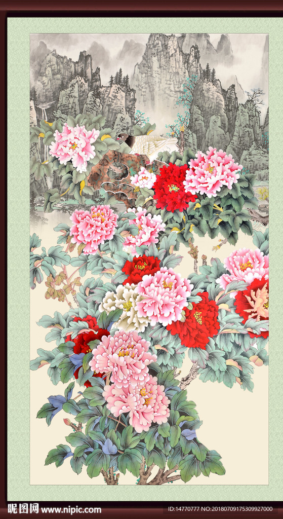 国画牡丹