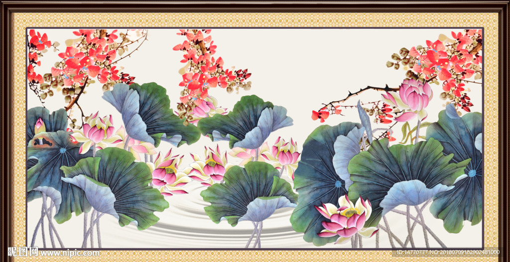 荷花图