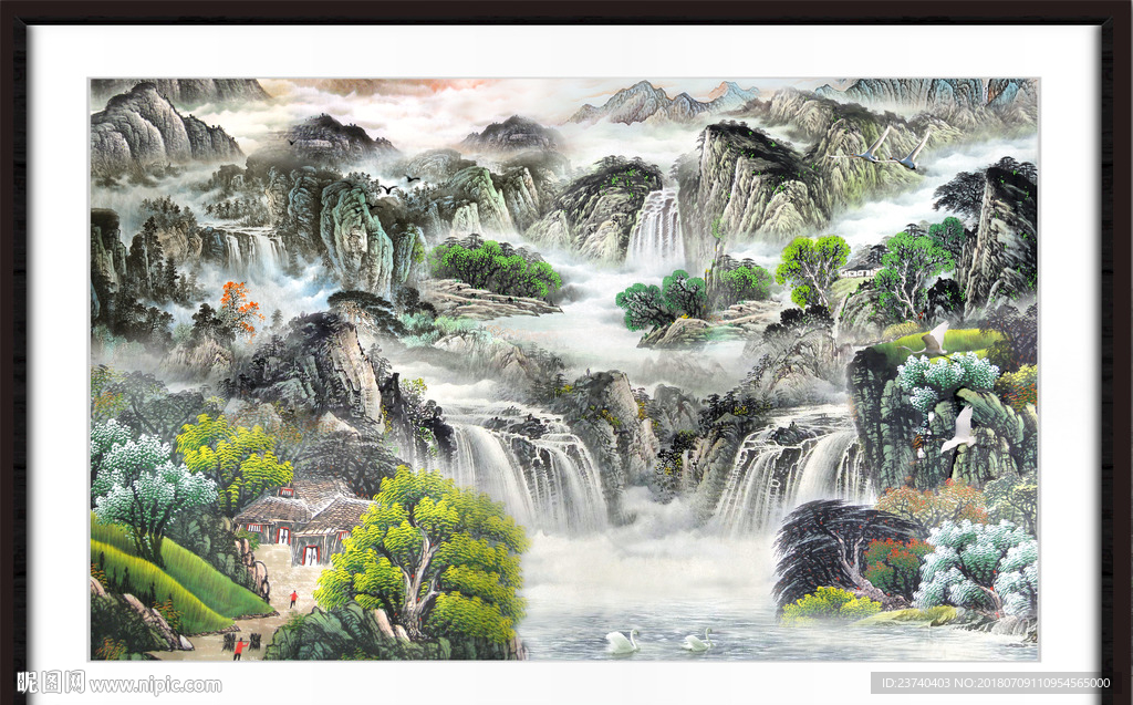 山水国画