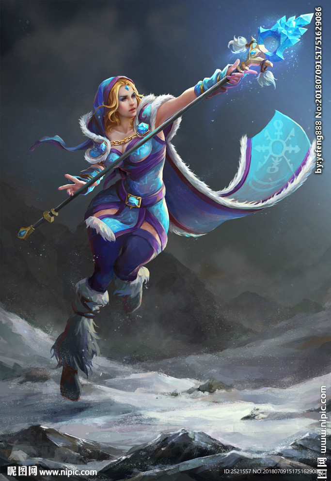 dota2人物ice girl