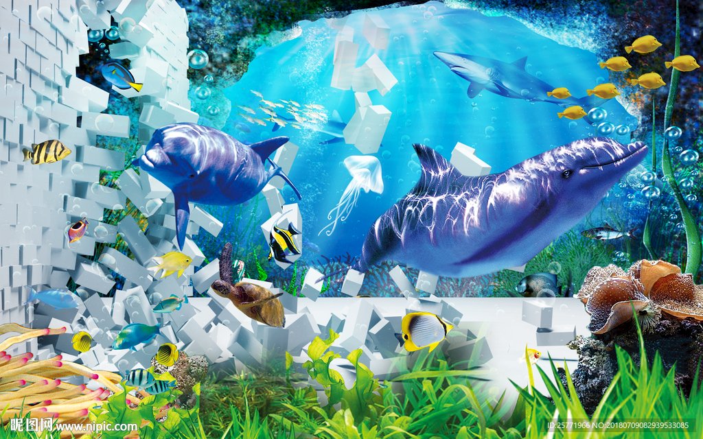 高清立体海洋世界背景