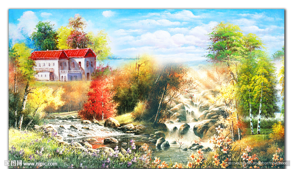 山水油画