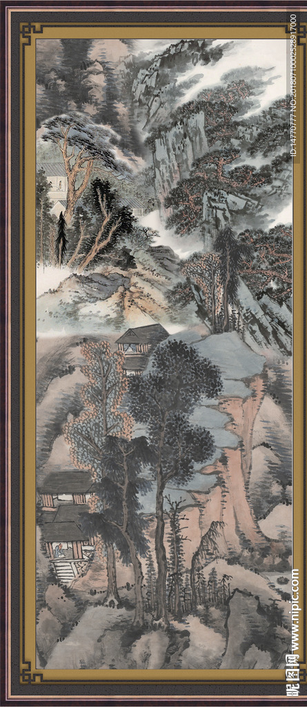 竖幅国画