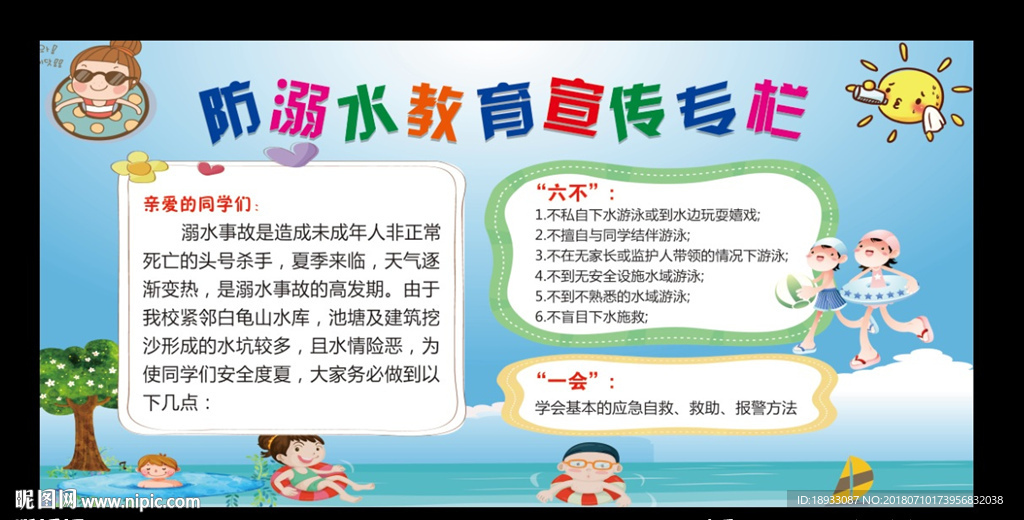 防溺水展板