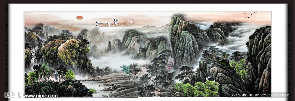 山水国画