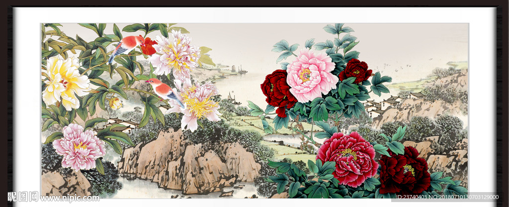 牡丹国画