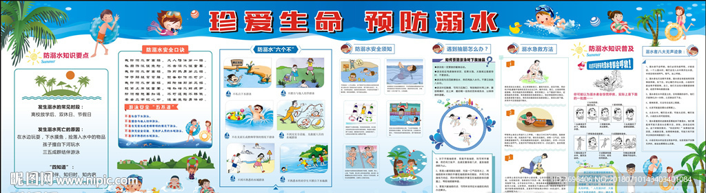 珍爱生命预防溺水宣传板报