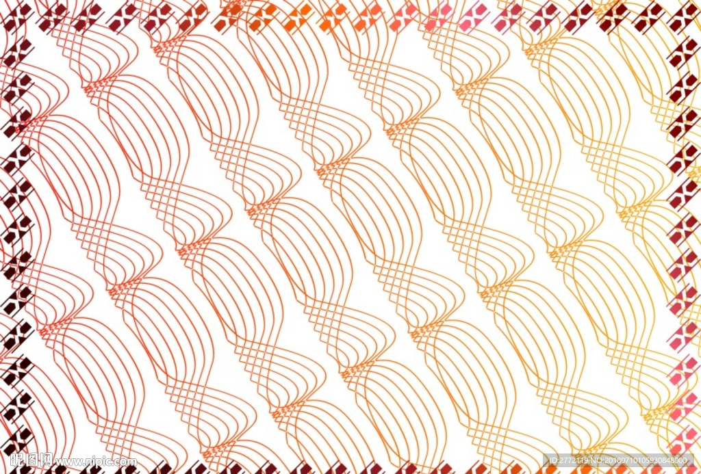 向阳红 花式证书纹