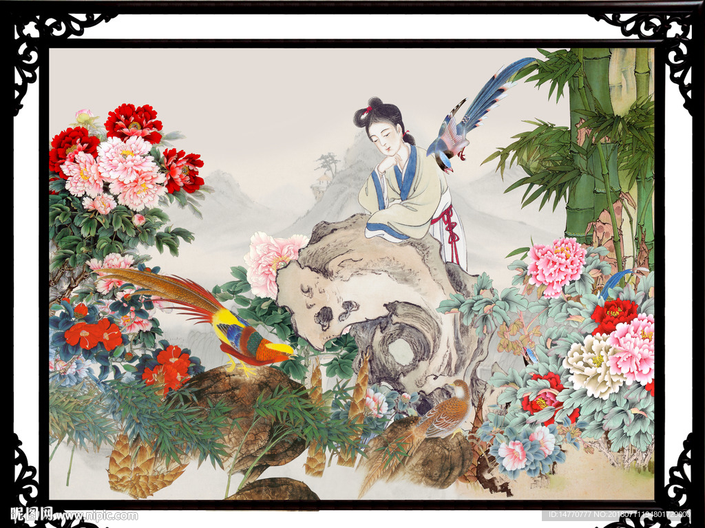 国画仕女图