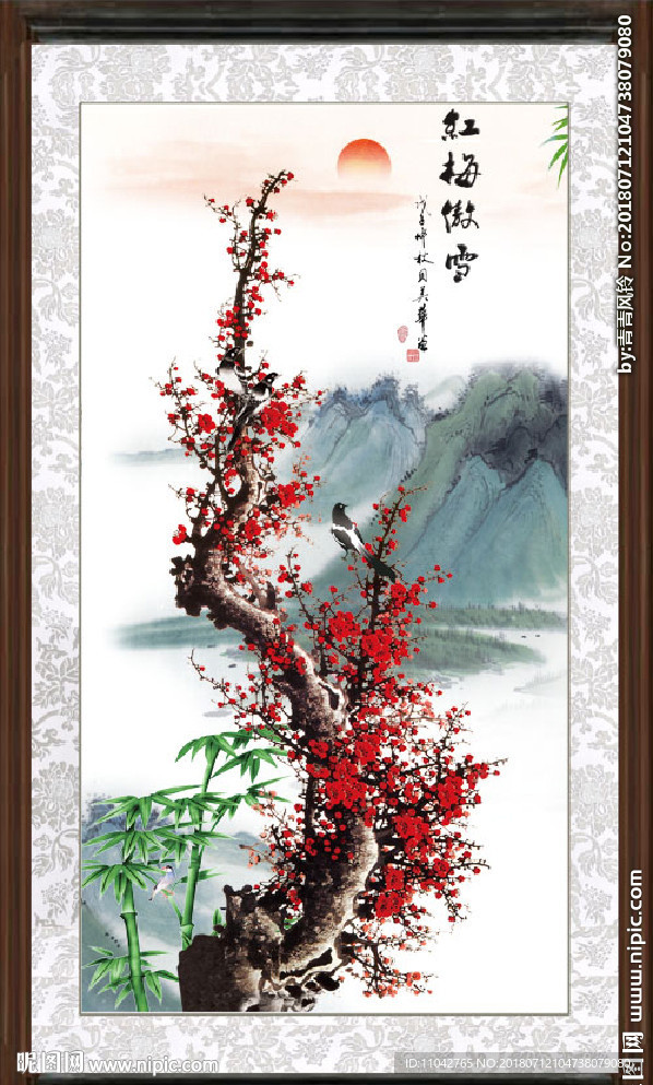 红梅报春