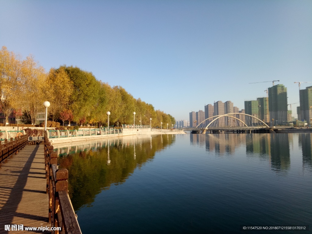 天马湖风景