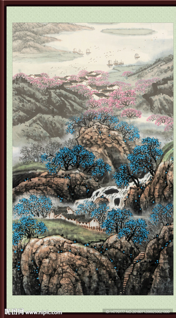 国画竖幅
